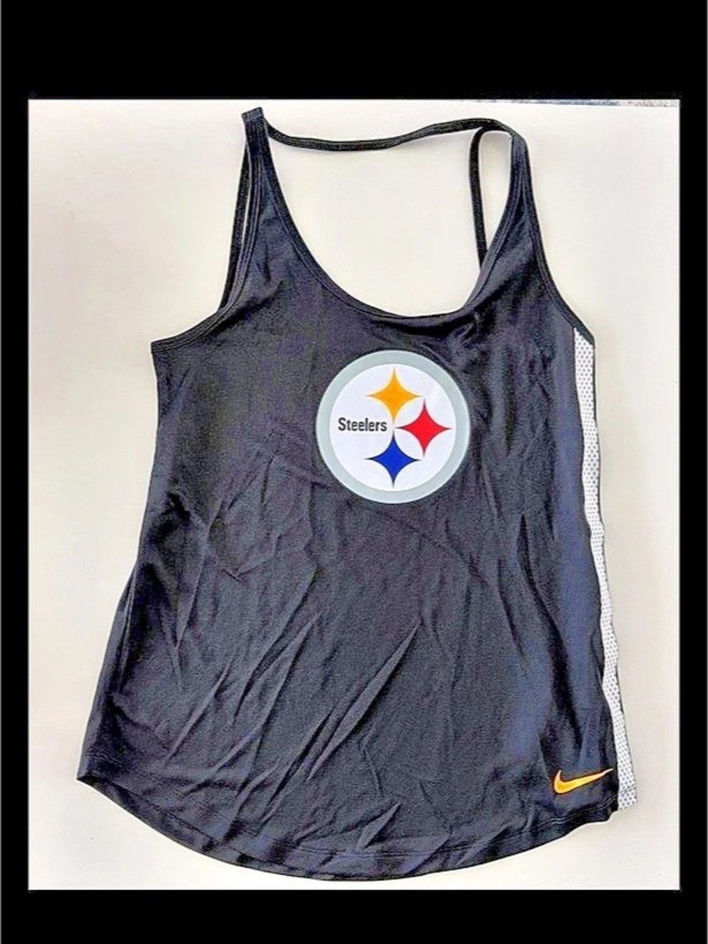 Nike Pittsburgh Steelers Women'Small Nike Dri-FIT Tank Top black